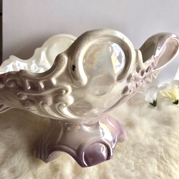BEAUTIFUL Lavender Rose Candy Dish Vintage - Picture 4 of 4